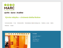 Tablet Screenshot of marc.sk